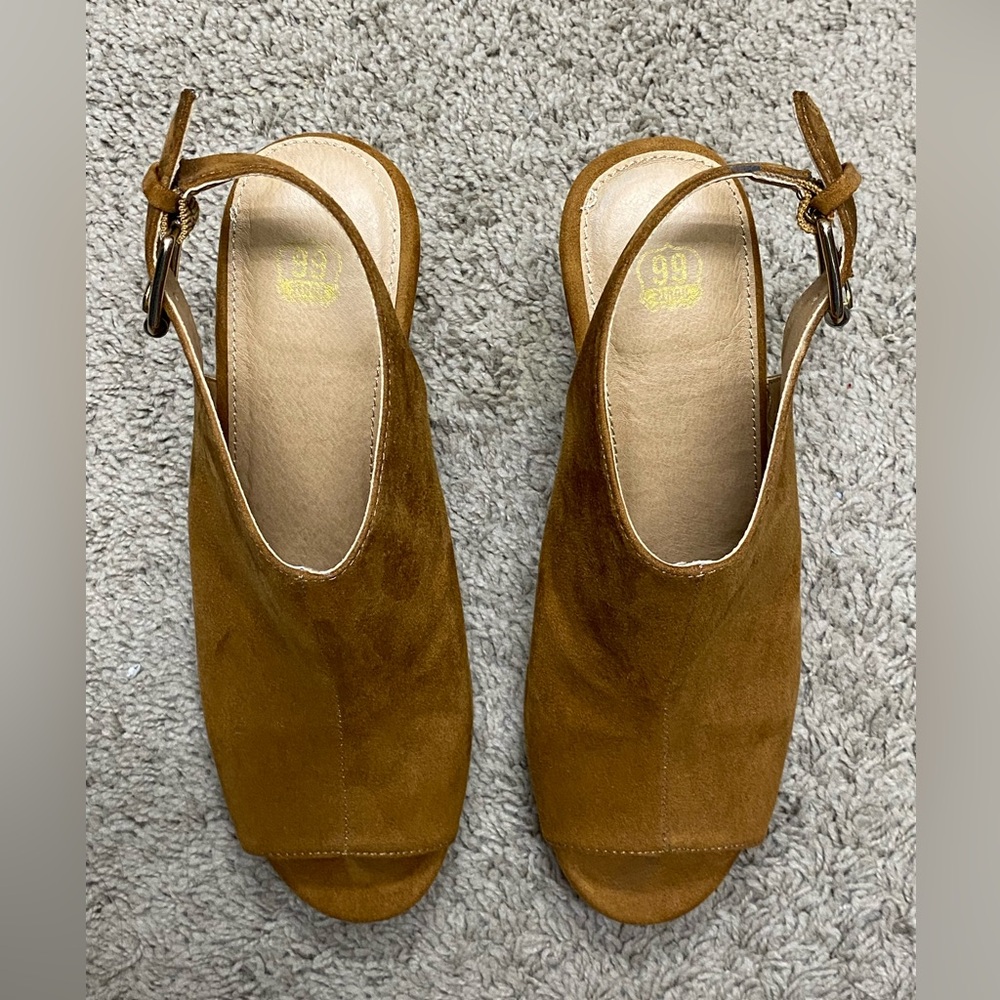 🤎Route 66 • tan wedge cork heel • 7 - Picture 5 of 9
